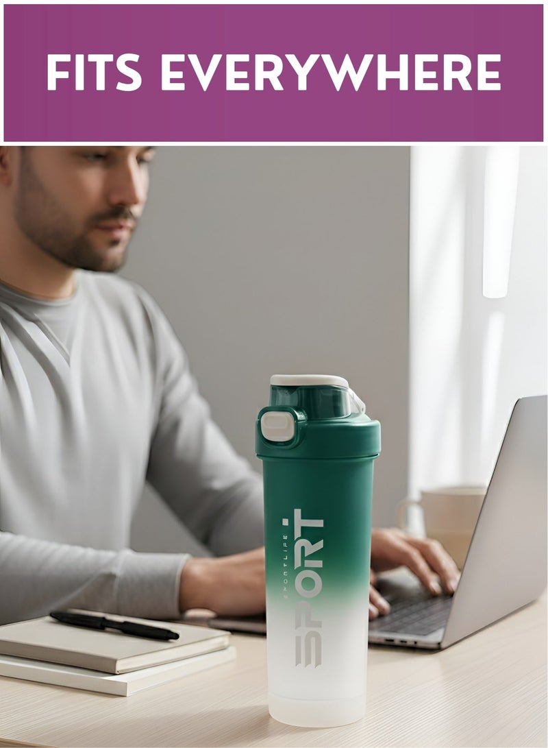 Zefzon Sports Water Bottle with Flip Lid – Leakproof BPA-Free Gym & Fitness Drinking Bottle, One-Click Lock, Portable Reusable Water Bottle for Workout, School, Office & Travel assorted colour - Image 3